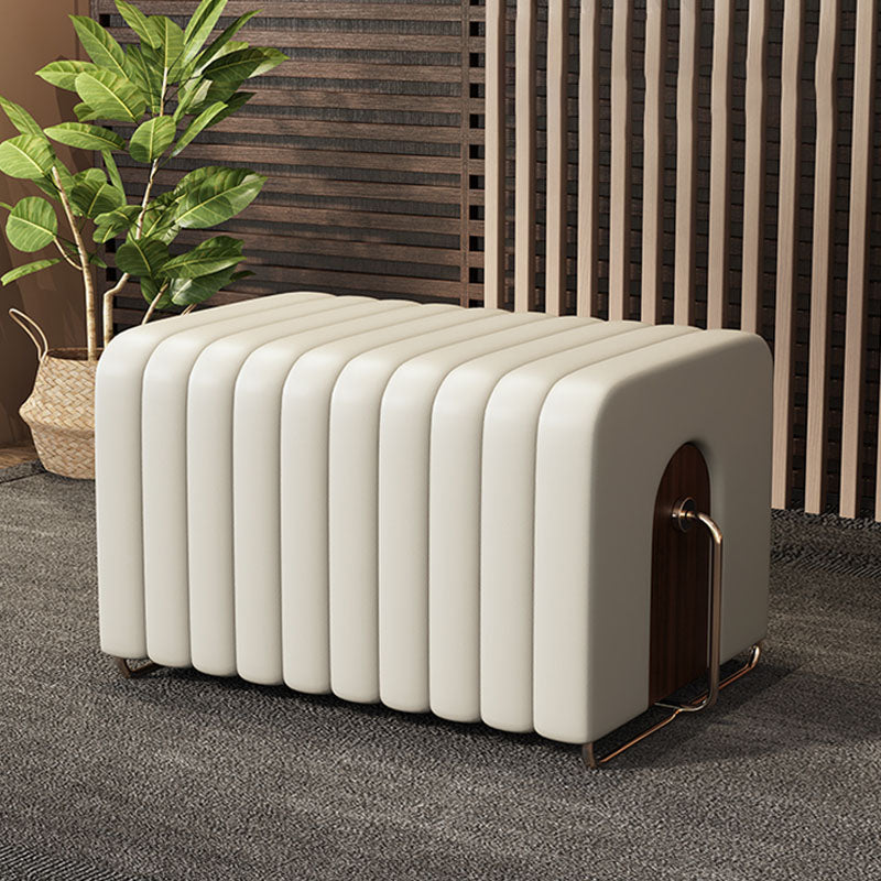 15.6-inch W Modern Cushioned Seating Bench Rectangle Bedroom Bench 39"L x 16"W x 18"H Clearhalo 'Benches' 'Chairs & Seating' 'furn' 'furn_benches' 'Furniture' 'Living Room Furniture' 6717645