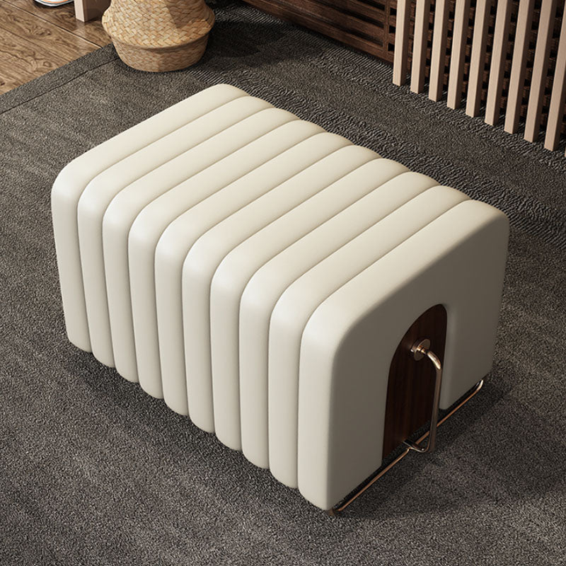 15.6-inch W Modern Cushioned Seating Bench Rectangle Bedroom Bench Clearhalo 'Benches' 'Chairs & Seating' 'furn' 'furn_benches' 'Furniture' 'Living Room Furniture' 6717653