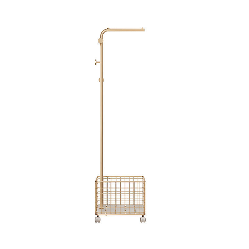 Metal and Slate Entrance Coat Rack Modern Minimalist Home Floor Coat Rack Clearhalo 'Entry & Mudroom Furniture' 'furn' 'furn_hall_tree_coat_racks' 'Furniture' 'Hall Trees & Coat Racks' 'hall_tree_coat_racks' 6719015