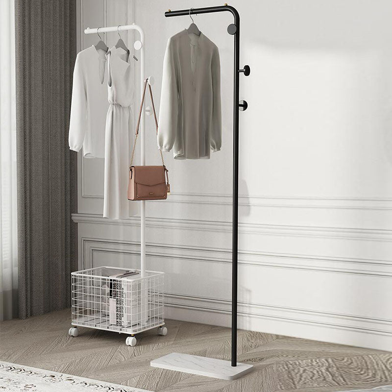 Metal and Slate Entrance Coat Rack Modern Minimalist Home Floor Coat Rack Clearhalo 'Entry & Mudroom Furniture' 'furn' 'furn_hall_tree_coat_racks' 'Furniture' 'Hall Trees & Coat Racks' 'hall_tree_coat_racks' 6719019