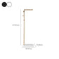 Metal and Slate Entrance Coat Rack Modern Minimalist Home Floor Coat Rack Clearhalo 'Entry & Mudroom Furniture' 'furn' 'furn_hall_tree_coat_racks' 'Furniture' 'Hall Trees & Coat Racks' 'hall_tree_coat_racks' 6719021