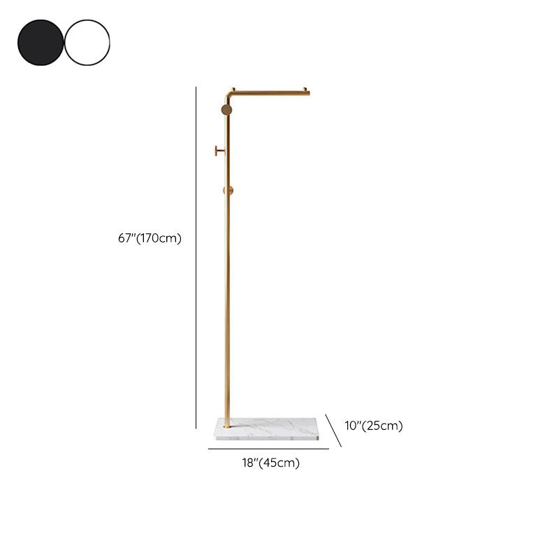 Metal and Slate Entrance Coat Rack Modern Minimalist Home Floor Coat Rack Clearhalo 'Entry & Mudroom Furniture' 'furn' 'furn_hall_tree_coat_racks' 'Furniture' 'Hall Trees & Coat Racks' 'hall_tree_coat_racks' 6719021