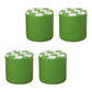Color Block Ottoman Faux Leather Stain Resistant Cylinder Shape Pouf Ottoman 12"L x 12"W x 14"H Green 4 Piece Set Clearhalo 'furn' 'furn_ottomans_poufs' 'Furniture' 'Living Room Furniture' 'Ottomans & Poufs' 'ottomans_poufs' 6719122
