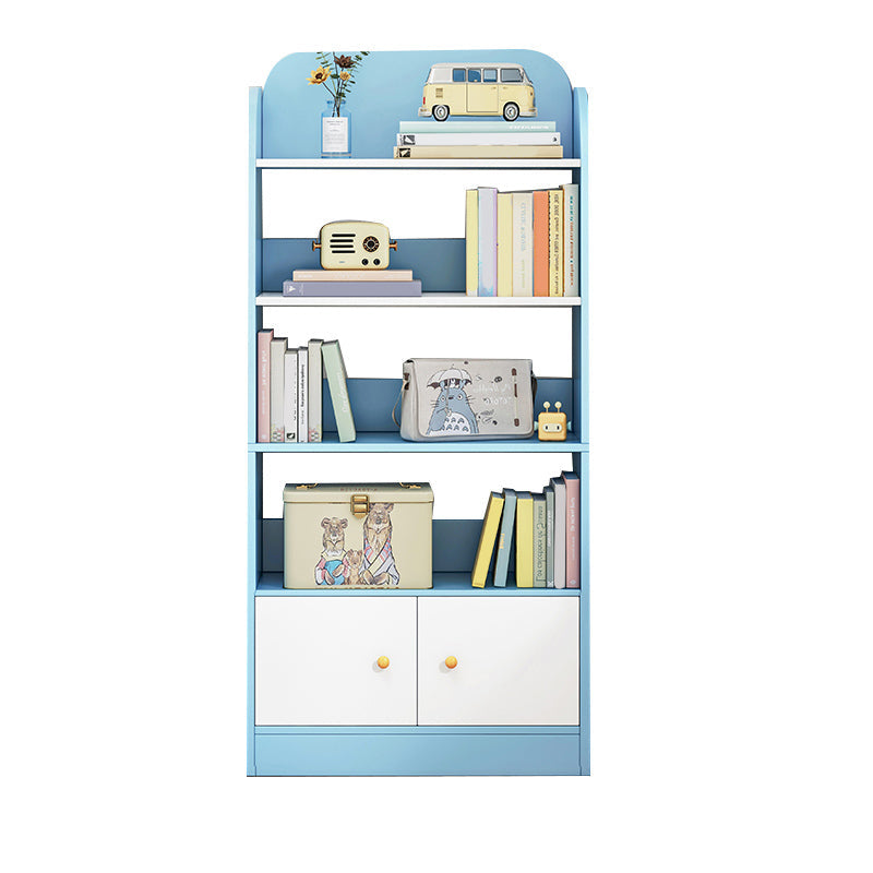 Contemporary Wood Chest Rectangle with Doors Side Cabinet with Shelves 24.4"L x 11.8"W x 63.8"H Blue Clearhalo 'Cabinets & Chests' 'cabinets_chests' 'furn' 'furn_cabinets_chests' 'Furniture' 'Living Room Furniture' 6719160