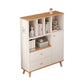 Contemporary Wood Chest Rectangle with Doors Side Cabinet with Shelves 31.5"L x 9.4"W x 59.1"H White Clearhalo 'Cabinets & Chests' 'cabinets_chests' 'furn' 'furn_cabinets_chests' 'Furniture' 'Living Room Furniture' 6719165