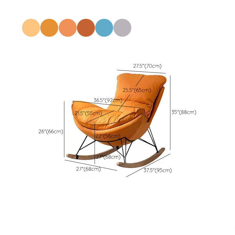 Chaise de canapé moderne adulte intérieur chaise à bascule de loisirs pour le salon