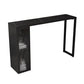 Industrial Sintered Stone 1/2/5 Pieces Bar Table Set Rectangle Bar Table with Metal Legs