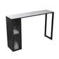 Industrial Sintered Stone 1/2/5 Pieces Bar Table Set Rectangle Bar Table with Metal Legs