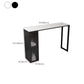 Industrial Sintered Stone 1/2/5 Pieces Bar Table Set Rectangle Bar Table with Metal Legs