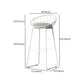 Glam Rectangle Bar Set 1/2 Pieces Self-Storing Leaf Pub Table with Upholstered Stool Clearhalo 'Bar Furniture' 'furn' 'furn_home_bar_bar_sets' 'Furniture' 'Home Bars & Bar Sets' 'home_bar_bar_sets' 'Kitchen & Dining Furniture' 6719329