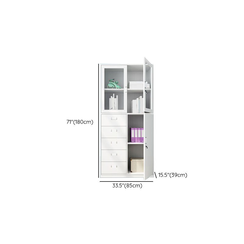 Mobili mobili moderni in acciaio ripiani di stoccaggio regolabile e cassetti di bloccaggio