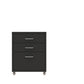 Contemporary Steel Filing Cabinet File Pedestal File Cabinet with Drawers 11"L x 16"W x 19"H Black Clearhalo 'Filing Cabinets' 'filling_cabinets' 'furn' 'furn_filling_cabinets' 'Furniture' 'Office Furniture' 6719368
