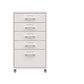 Contemporary Steel Filing Cabinet File Pedestal File Cabinet with Drawers 11"L x 16.1"W x 27.2"H White 0.05" Clearhalo 'Filing Cabinets' 'filling_cabinets' 'furn' 'furn_filling_cabinets' 'Furniture' 'Office Furniture' 6719392