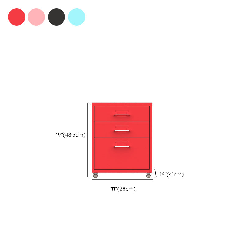 Contemporary Steel Filing Cabinet File Pedestal File Cabinet with Drawers Clearhalo 'Filing Cabinets' 'filling_cabinets' 'furn' 'furn_filling_cabinets' 'Furniture' 'Office Furniture' 6719395