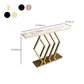 Tavolo console in pietra glam rettangolo di divani console per sala
