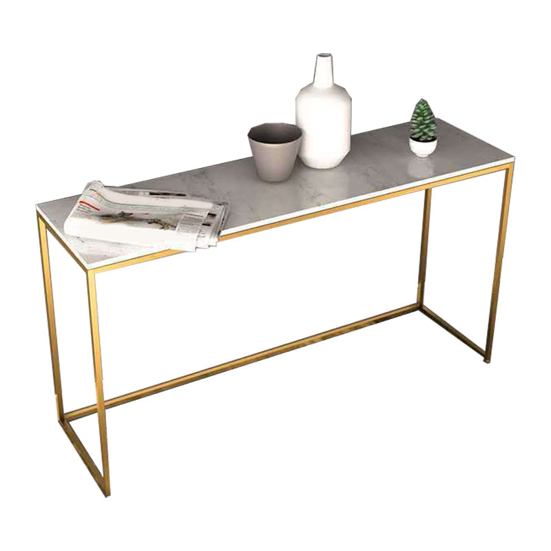 Tavolo da divano console in marmo glam tavolo accento per cornice oro per hall
