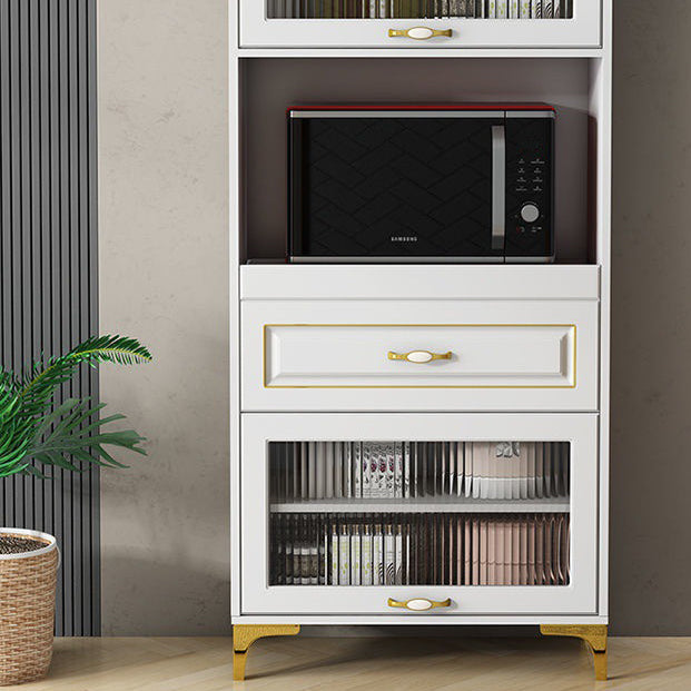Adjustable Open Storage Server Engineered Wood Dining Server with 1 ...