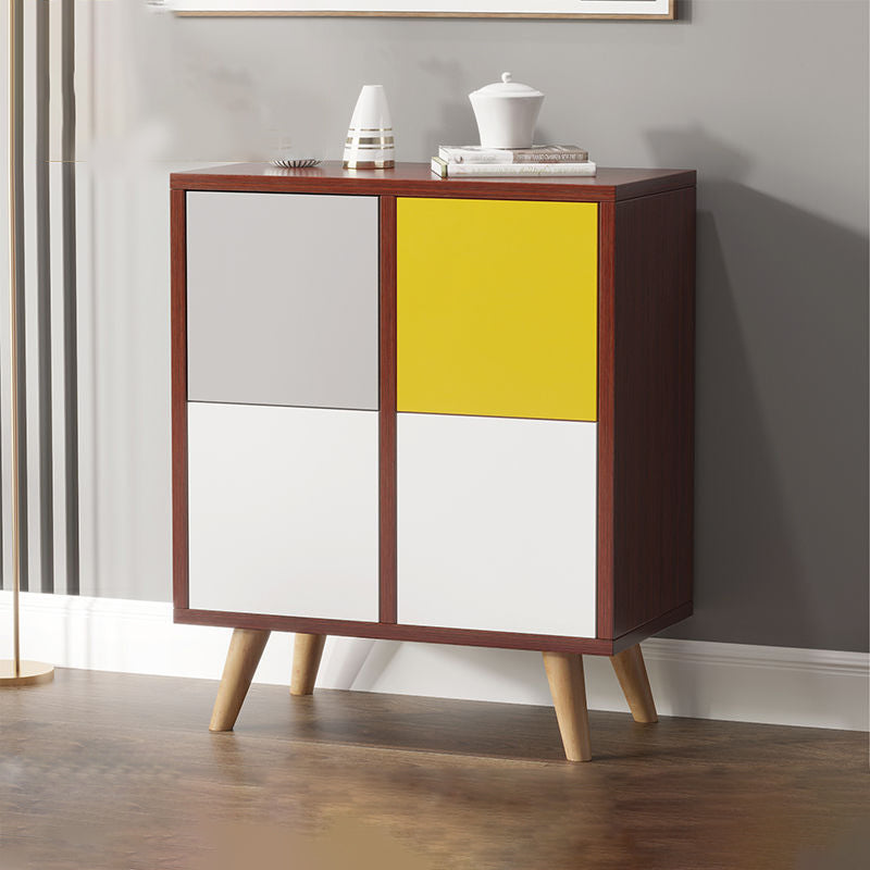 Scheda laterale in stile Glam Porta in legno ingegnerizzato per soggiorno