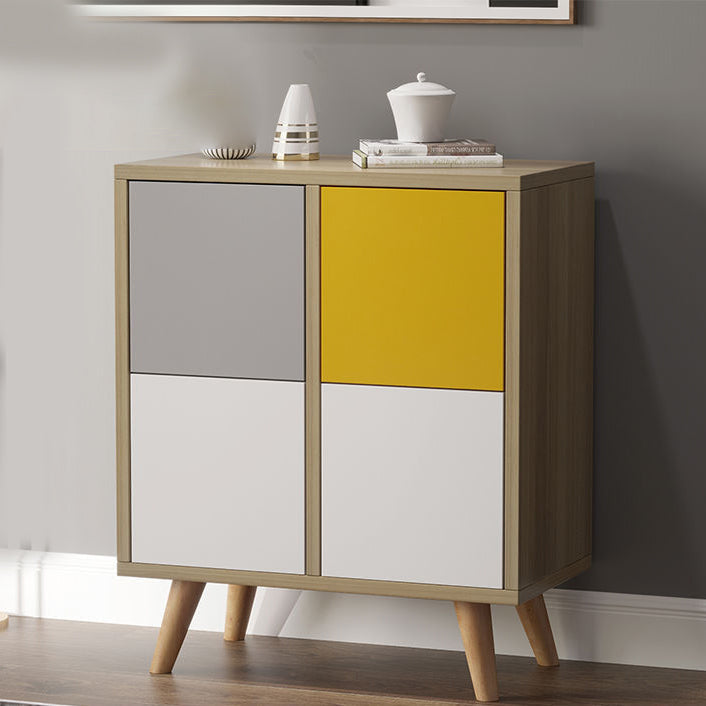 Scheda laterale in stile Glam Porta in legno ingegnerizzato per soggiorno