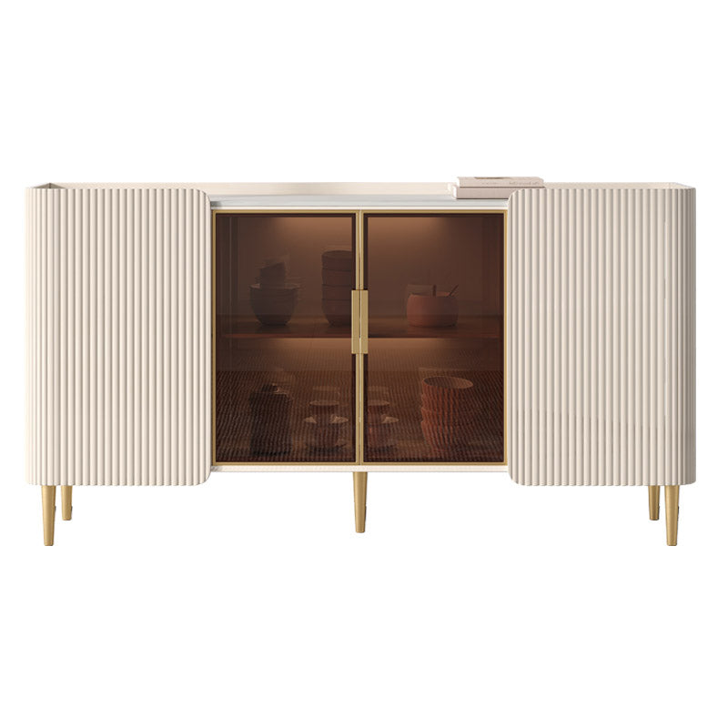 Tavolo a buffet in stile glam Credenza a buffet con armadi e cassetti