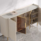 Tavolo a buffet in stile glam Credenza a buffet con armadi e cassetti