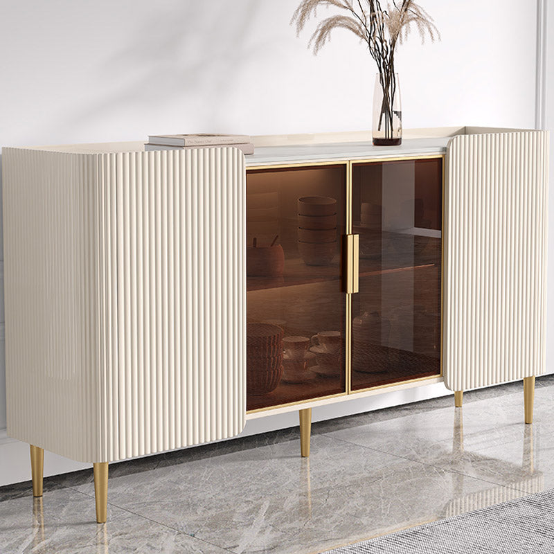 Tavolo a buffet in stile glam Credenza a buffet con armadi e cassetti