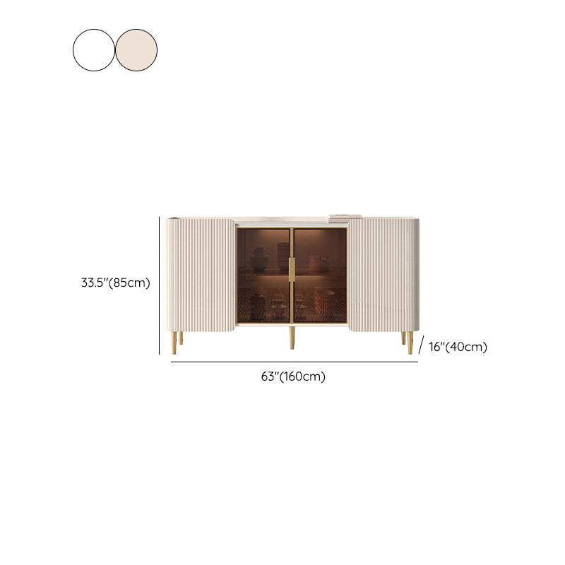 Tavolo a buffet in stile glam Credenza a buffet con armadi e cassetti