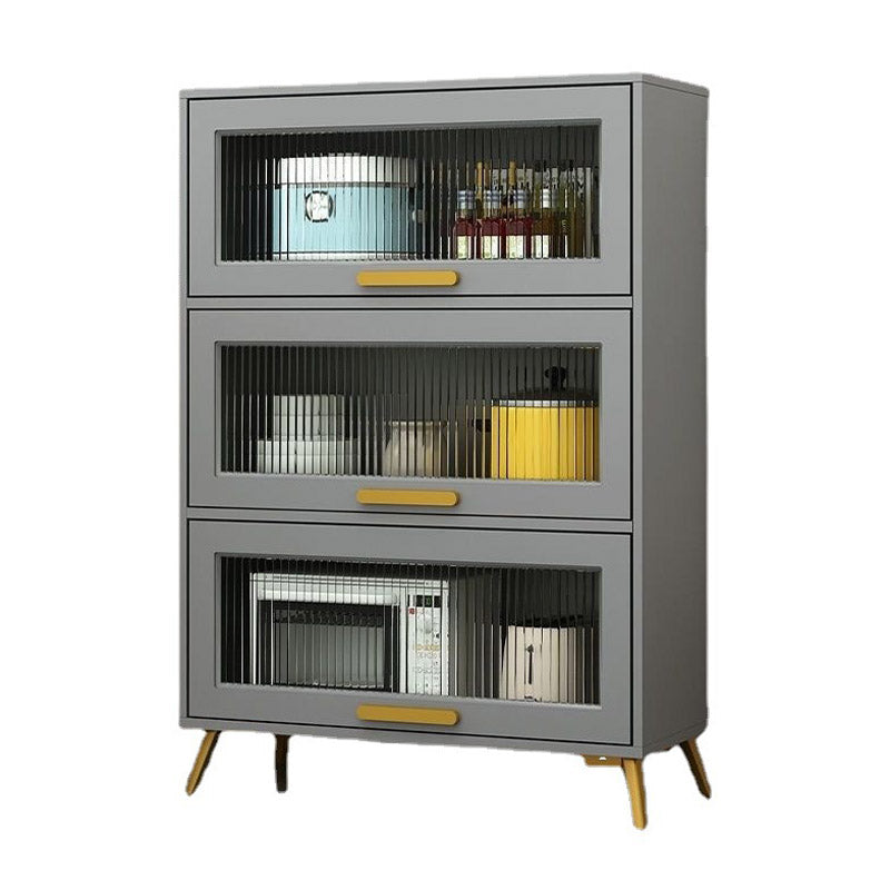 Sideboard in legno in legno ingegnerizzato in stile glam con porta di vetro