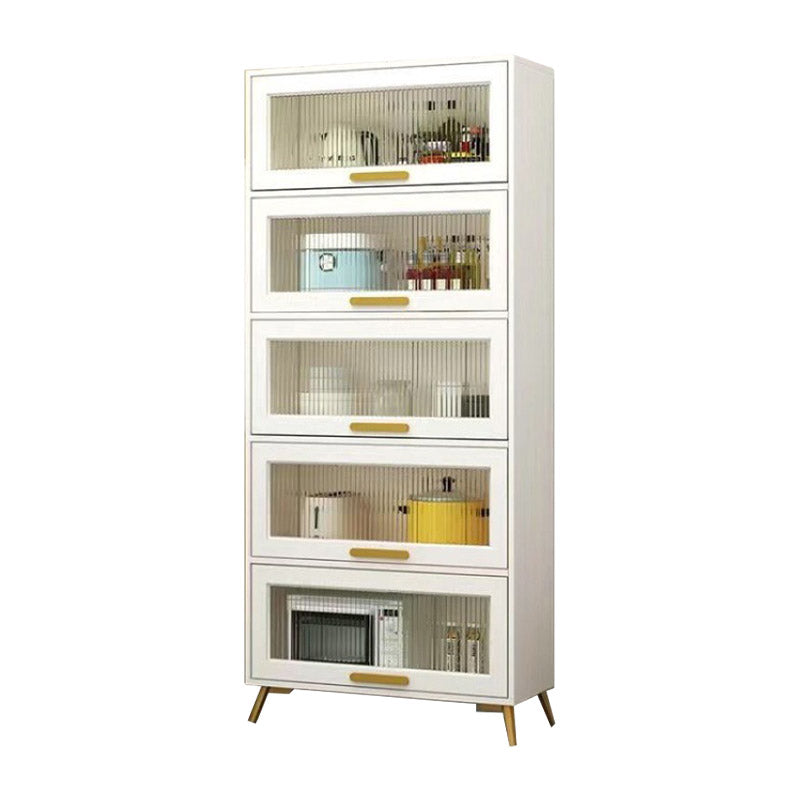 Sideboard in legno in legno ingegnerizzato in stile glam con porta di vetro