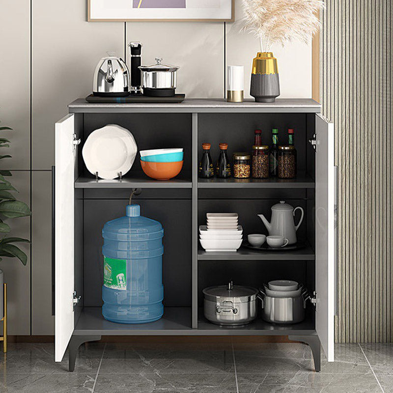 Sideboard in legno in legno in pietra in pietra con 2 porte