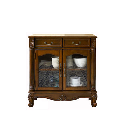 キッチン使用のためのモダンなスタイルのサイドボードソリッドウッド2ドアサイドボード