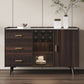 Tavolo a buffet in pietra credenza a buffet in stile glam con armadi e cassetti