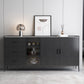 Tavolo a buffet in pietra credenza a buffet in stile glam con armadi e cassetti