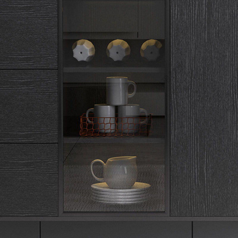 Tavolo a buffet in pietra credenza a buffet in stile glam con armadi e cassetti