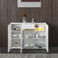 Credenza in pietra a buffet moderno con armadi e cassetti