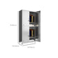 Stainless Steel Modern Storage Cabinet Chrome Metal Cabinet with Hinged Doors