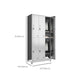 Stainless Steel Modern Storage Cabinet Chrome Metal Cabinet with Hinged Doors