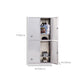 Silver Hinged Door Storage Cabinet Contemporary Stainless Steel Indoor Cabinet