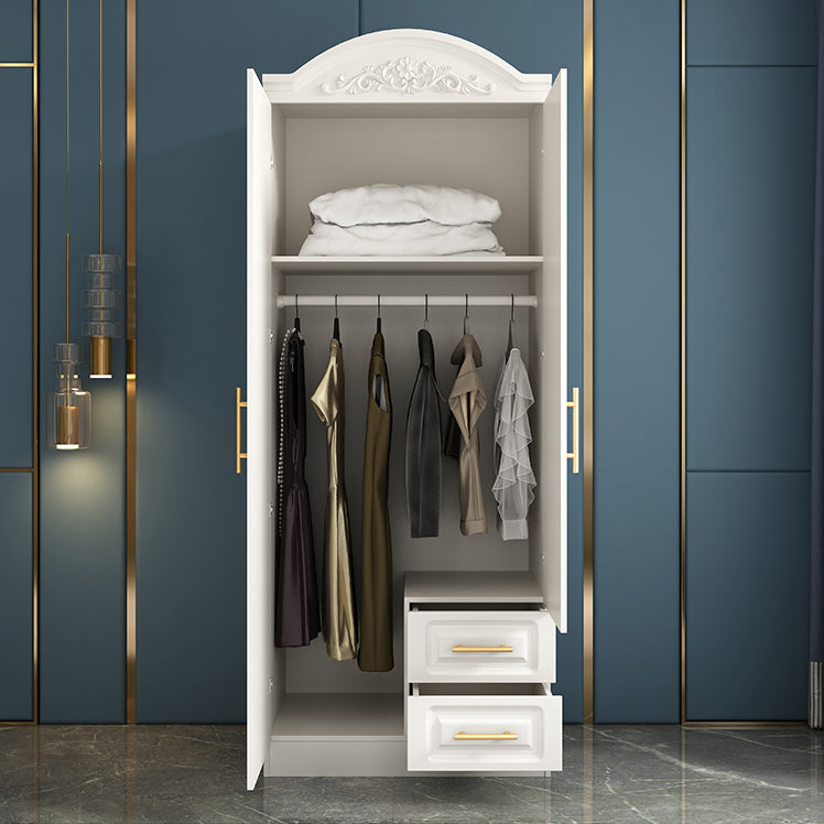 Hinged Engineered Wood Wardrobe Cabinet French Country Wardrobe Closet