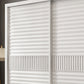 Weißer Schiebetschrankschrank mit Regalen Holzgarderobe Armoire