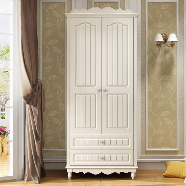 Walnut Wardrobe Closet French Country Wardrobe Armoire with Shelves