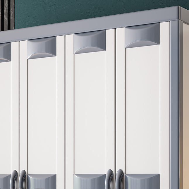 Rubberwood Wardrobe Closet Contemporary Hinged Wardrobe Cabinet