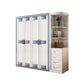 Rubberwood Wardrobe Closet Contemporary Hinged Wardrobe Cabinet