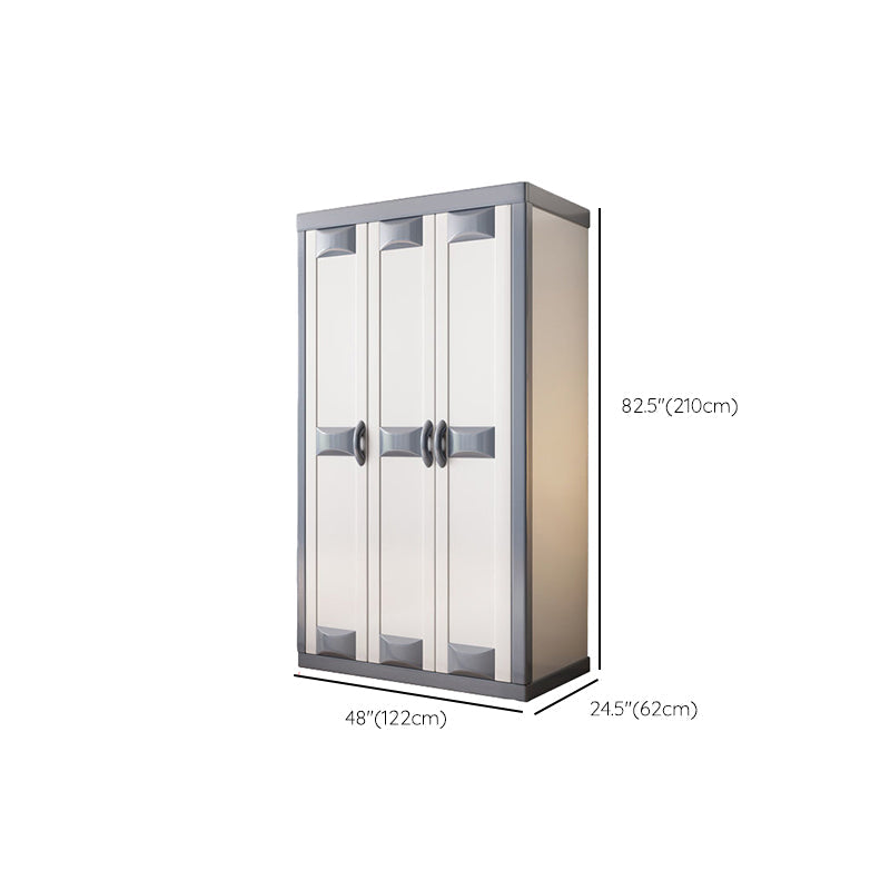 Rubberwood Wardrobe Closet Contemporary Hinged Wardrobe Cabinet