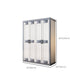 Rubberwood Wardrobe Closet Contemporary Hinged Wardrobe Cabinet