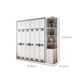 Rubberwood Wardrobe Closet Contemporary Hinged Wardrobe Cabinet