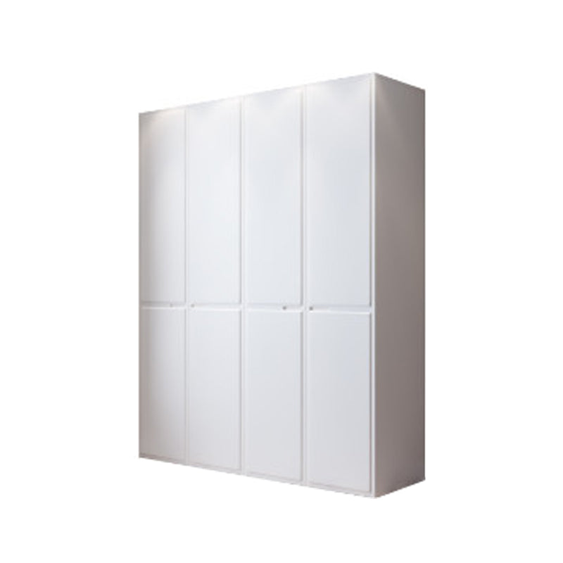 Engineered Wood Wardrobe Cabinet with Garment Rod Modern Wardrobe Closet