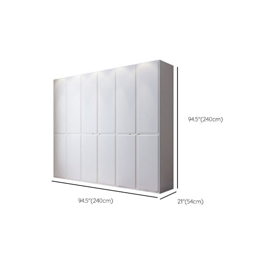 エンジニアリングされた木製のワードローブキャビネット付き衣服ロッドモダンワードローブクローゼット