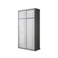 Rubberwood Wardrobe Cabinet with Shelves Modern Wardrobe Closet