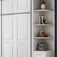 Rubberwood Wardrobe Cabinet with Shelves Modern Wardrobe Closet